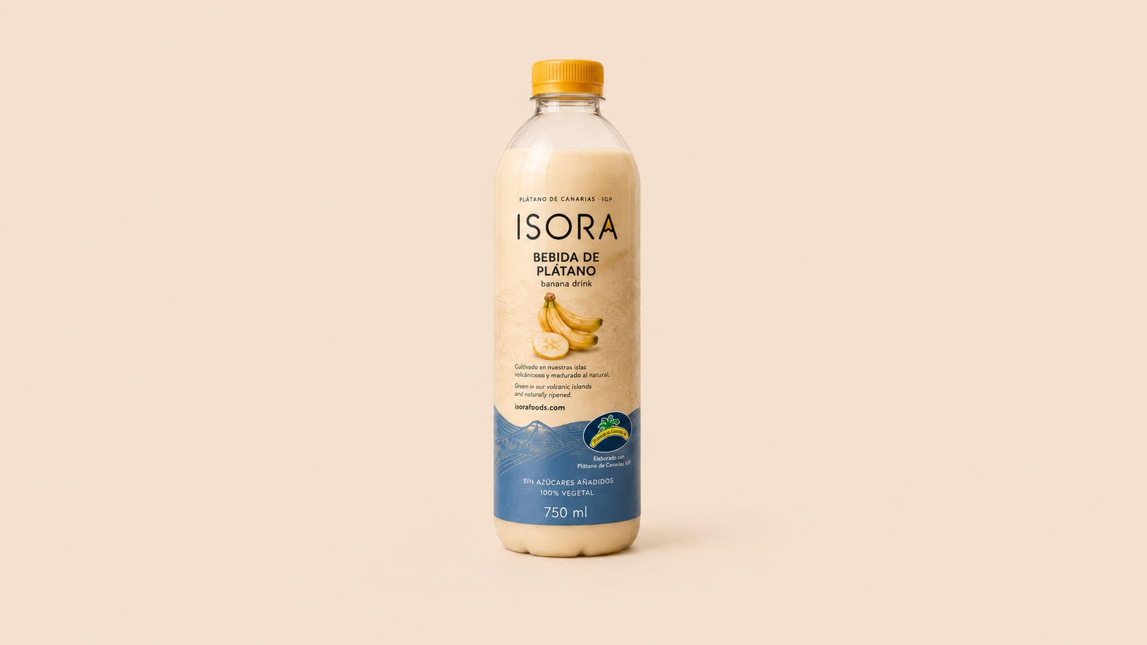 Botella de Bebida de plátano ISORA 750 ml
