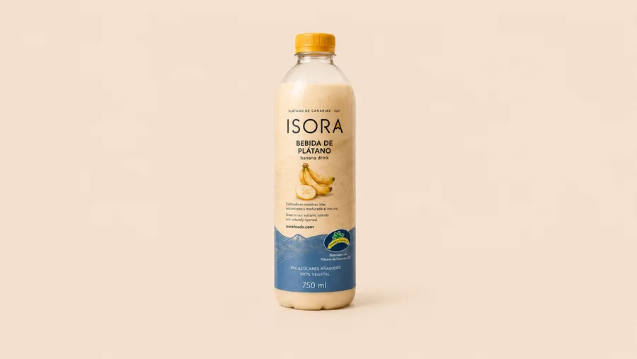Botella de Bebida de plátano ISORA 750 ml