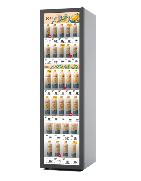 Expositor de Bebidas ISORA, columna esbelta